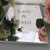 Guest Book Wedding Guestbook Custom Mirror Personalized Signature Decor Gifts Party White Rustic Alternative Blank Favor Books Album Customized Names Date Love Front Calligraphy Decoration view 3