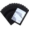 Boao 100 Pcs Resealable Foil Food Storage Bags,5.5 x 7.9 Inch,Black view 1