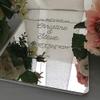 BackgroundTurnOver Guest Book Wedding Engrave Carve Mirror Personalized Party White Custom Names Date Signature Decor Cover Gift Blank Favor Customized Gifts Guestbook Photo Check in Wooden view 1