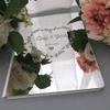 BackgroundTurnOver Wedding Guest Book Guestbook Engrave Carve Mirror Signature Decor Personalized Custom Party White Names Date Cover Gift Album Customized Books Details Blank Favor New Weds view 1