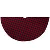 48" Red and Black Buffalo Plaid Christmas Tree Skirt view 1