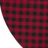 48" Red and Black Buffalo Plaid Christmas Tree Skirt view 4