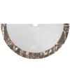 48" Rose Gold and White Reversible Sequin Trim Christmas Tree Skirt view 1