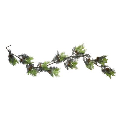 5' Berry, Cedar and Pine Cone Artificial Christmas Garland - Unlit