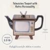 Blue Sky Ceramics Television Teapot, Multi (14449) view 3