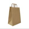 Carte Dozio Kraft Shopper with Square Bottom, Havana, Flat Handle 27+17x29 cm view 1