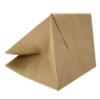 Carte Dozio Kraft Shopper with Square Bottom, Havana, Flat Handle 27+17x29 cm view 2