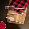 Abbott Collection 36-Gear Rib Handle Cheese Tools. Set of 3, 4.5 inches L, Goldplated view 2