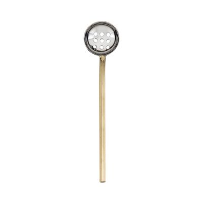 Abbott Collection 36-Gear Olive Spoon with Rib Handle, 7 inches L, Goldplated