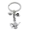 50 Pieces Keychain Keyring Jewellery Clasps Charms Suppliers RS6U5G Teapot Pot Wine Flagon Cup Coffee Tea view 1