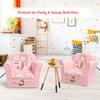 Costzon Kids Couch, Children's Sofa Armrest Chair with Pattern, Toddler Furniture w/Sturdy Wood Construction, Preschool, Lightweight Kids Couch Sofa Chair for Aged 1-5 Boys & Girls Gifts, Mermaid view 2