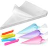 LotFancy 500Pcs Piping Bags 10 Inch, Thick Tipless Piping Bags, Non-Slip Disposable Pastry Bag for Royal Icing, Cookies, Cake Decorating view 1