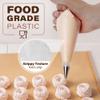 LotFancy 500Pcs Piping Bags 10 Inch, Thick Tipless Piping Bags, Non-Slip Disposable Pastry Bag for Royal Icing, Cookies, Cake Decorating view 3