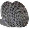 Extra Thick Silicone Trivets Heat Resistant Pot Holder and Oven Mitts,Trivets for Hot Dishes,Nonslip Insulation Honeycomb Rubber Hot Pads for Countertop,Multi-Purpose Mats,2 Pack Silicone (Gray) view 1