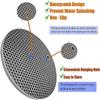 Extra Thick Silicone Trivets Heat Resistant Pot Holder and Oven Mitts,Trivets for Hot Dishes,Nonslip Insulation Honeycomb Rubber Hot Pads for Countertop,Multi-Purpose Mats,2 Pack Silicone (Gray) view 2