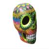 Ceramic Painted Skull Day of The Dead Pinta de Agua Taxco Mexico A8261 view 1