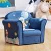 Costzon Kids Couch, Children's Sofa Armrest Chair with Pattern, Toddler Furniture w/Sturdy Wood Construction, Preschool, Lightweight Children Couch Sofa Chair for Aged 1-5 Boys & Girls Gifts, Spaceman view 2