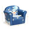 Costzon Kids Couch, Children's Sofa Armrest Chair with Pattern, Toddler Furniture w/Sturdy Wood Construction, Preschool, Lightweight Children Couch Sofa Chair for Aged 1-5 Boys & Girls Gifts, Spaceman view 3