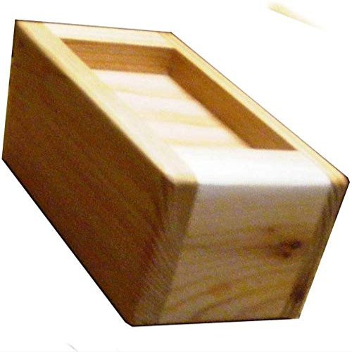 Steve's Gift Shoppe Bed Lifter Furniture Lifter for 1.5 x 3.5 Inch Furniture Legs - Set of Four (No Felt Bottom, 3-Inch Lift - Stained Finish)
