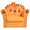 Costzon Kids Couch, Children's Sofa Armrest Chair with Pattern, Toddler Furniture w/Sturdy Wood Construction, Preschool, Lightweight Kids Couch Sofa Chair for Aged 1-5 Boys & Girls Gifts, Lion view 1