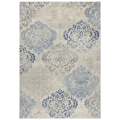 Rizzy Home Alora Decor Euphoria 5' x 8' Medallion Lt. Gray/Gray/Rust/Blue Hybrid Area Rug