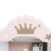 JOYMOR Kids Princess Vanity Table and Chair Set, Kids Vanity Set with Mirror, Makeup Dressing Table with Two 180 Folding Mirror for Girls Age 4-9 view 4