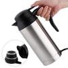 12V Kettle For Car,Portable Car Electric Kettle 750ML Electric Heated Travel Coffee Mug Stainless Steel Boil Water Heating Cup Tea Drinking Cup Kettles & Hot Water Dispensers 12v water heater view 2
