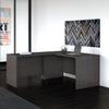 Bush Business Furniture Studio C 60W x 30D L Shaped Desk with 42W Return in Storm Gray view 2