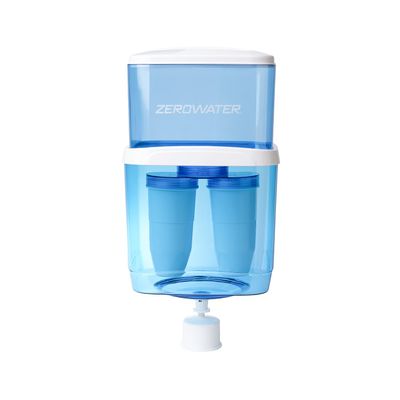 ZeroWater ZJ-004S, Refillable Filtered Water Cooler Jug, 5 Gallon Capacity, NSF Certified to Reduce Lead, Other Heavy Metals and PFOA/PFOS, Blue