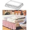 Wrap Around Elastic Bed Skirt, Twin/Full/Queen/King/ 15 inch Drop Easy On/Easy Off Dust Ruffled Bed Skirts Soft & Wrinkle Free Bed Skirt. (Color : G, Size : FULL:135 * 200Cm) view 2