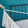 Lace Trimmed Elastic Bed Wrap,princess Twin/Full/Queen/King/Wrap Around Elastic Bed Skirt - Poly Cotton - Easy On/Easy Off Dust Ruffled Bed Skirts Soft & Wrinkle Free Bed Skirt. view 4