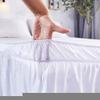 Wrap Around Elastic Bed Skirt, Twin/Full/Queen/King/ 15 inch Drop Easy On/Easy Off Dust Ruffled Bed Skirts Soft & Wrinkle Free Bed Skirt. (Color : K, Size : FULL:135 * 200Cm) view 4