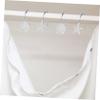 Cabilock Shower Curtain Hook Decorative Rings: 12Pcs Double Sided Shower Hooks Rings Double Glide Shower Curtain Hooks for Shower Curtain Rods view 4