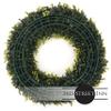 3rd Street Inn Golden Boxwood Wreath - Front Door Wreath - Farmhouse Greenery - Indoor/Outdoor - Spring/Summer/Winter (22" XL) view 4
