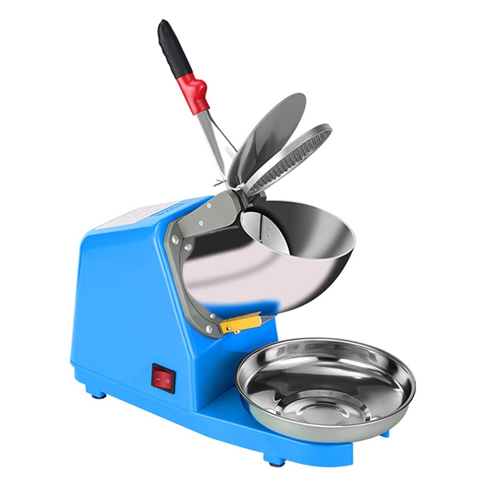 Electric Ice Crusher,Shaved Ice Shaver Machine,Aluminum Alloy Snow Cone Maker,for Home Commercial Kitchen Bar Milk Tea Shop Use,187lbs Per Hour