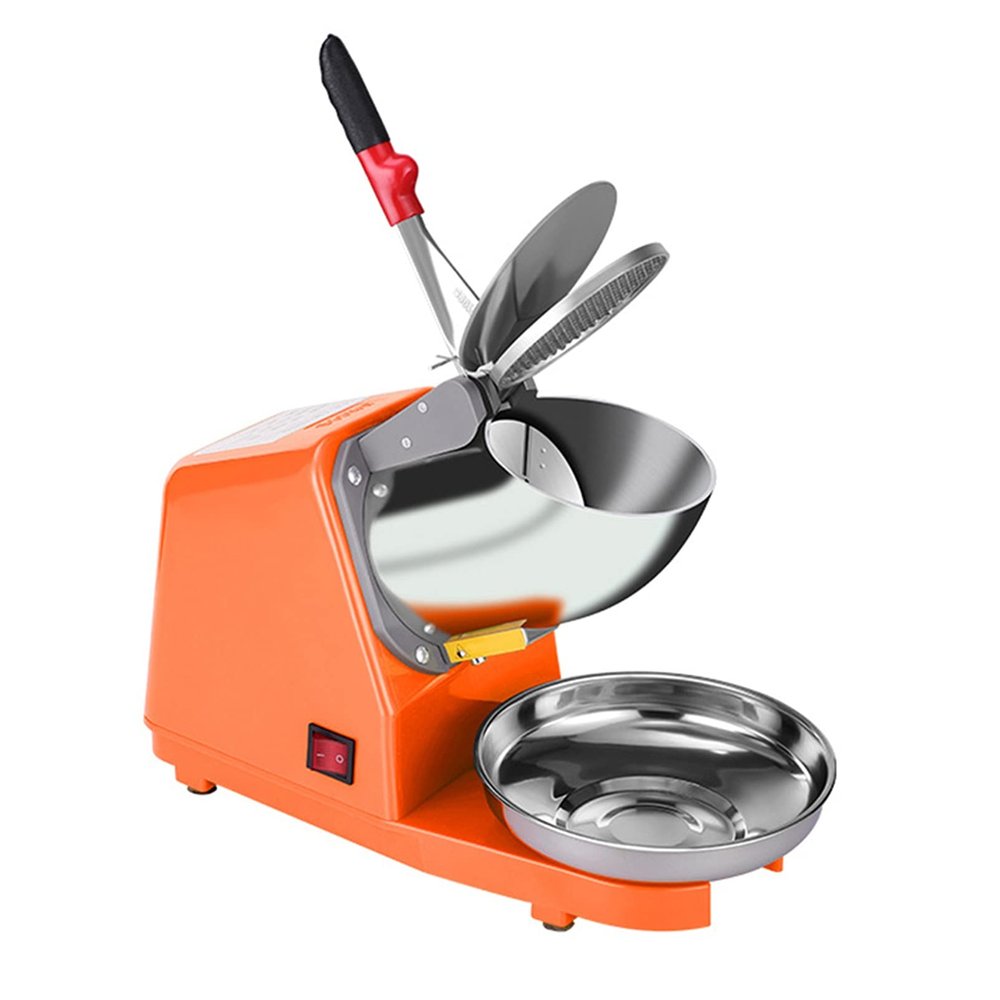 Electric Ice Crusher,Shaved Ice Shaver Machine,Aluminum alloy Snow Cone Maker,for Home Commercial Kitchen Bar Milk Tea Shop Use,187lbs Per Hour