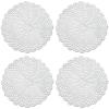 Phantomon 7 Inch Doilies Handmade Round Crochet Cotton Lace Doilies Table Placemats Doilies, Vase Pads Doily, Pack of 4 (White) view 1