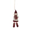 4ct Red and Gray Girls with Scarves Christmas Doll Ornaments 12" view 3