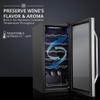 Ivation 18 Bottle Compressor Wine Cooler Refrigerator w/Lock | Large Freestanding Wine Cellar For Red, White, Champagne or Sparkling Wine | 41f-64f Digital Temperature Control Fridge Stainless Steel view 2