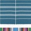 HAVLULAND |Pack of 2| Turkish Beach Towels Oversized 39x71, 100% Turkish Cotton Sand Free Quick Dry Absorbent Towel Travel Blanket for Adults Beach Gift Beach Essentials - Teal view 1
