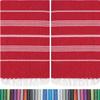 HAVLULAND |Pack of 2| Turkish Beach Towels Oversized 39x71, 100% Turkish Cotton Sand Free Quick Dry Absorbent Towel Travel Blanket for Adults Beach Gift Beach Essentials - Red view 1