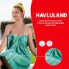 HAVLULAND |Pack of 2| Turkish Beach Towels Oversized 39x71, 100% Turkish Cotton Sand Free Quick Dry Absorbent Towel Travel Blanket for Adults Beach Gift Beach Essentials - Red view 2