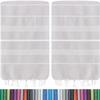 HAVLULAND Turkish Beach Towels, 2 Pack Extra Large Beach Towel, Oversized Sand Free Quick-Dry Pool Towel, Lightweight & Absorbent Bath,Yoga & Travel Towels for Adults - Silver view 1