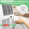Air Conditioner Exhaust Vent Hose - 5.9" Diameter, 80" Length, Angooni Universal Counter-Clockwise Air Vent Compatible with Honeywell, Whynter, Frigidaire, LG, Delonghi Toshiba, Delonghi, JHS view 4