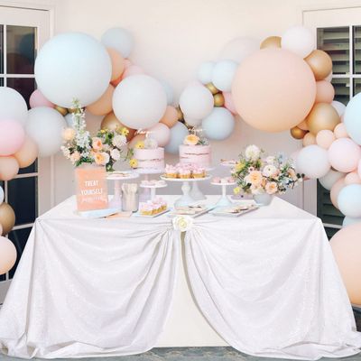 White Sequin Tablecloths 60x102Inch Shimmer Tablecloth Sparkly Table Linen for Wedding Party Events Home Dinner Table Decorations