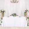 White Sequin Tablecloths 60x102Inch Shimmer Tablecloth Sparkly Table Linen for Wedding Party Events Home Dinner Table Decorations view 2