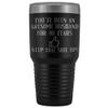 40th Anniversary Tumbler for Husband 40 Years Marriage 30 oz. Stainless Steel Engraved Insulated Hot Cold Cup Black view 1