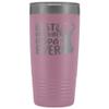 Best Buckin Papa Ever Grandpa Tumbler 20 oz. Stainless Steel Engraved Insulated Hot Cold Cup Light Purple view 1
