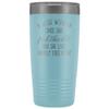 Divorce Tumbler for Women A Wise Woman Once Said Fuck this Shit 20 oz. Stainless Steel Engraved Insulated Hot Cold Cup Light Blue view 1