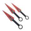 27" Tactical Machete with 3 Fixed Blade Set. Stainless Steel Blade. for Outdoor Camping Cutting Ropes - Branches, Collection, Gift (Red) view 4